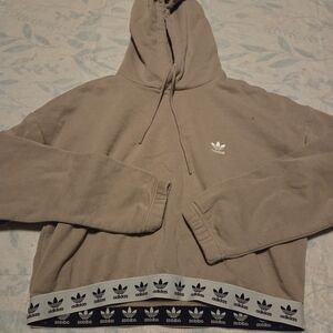 Adidas Brown Hoodie with Logo